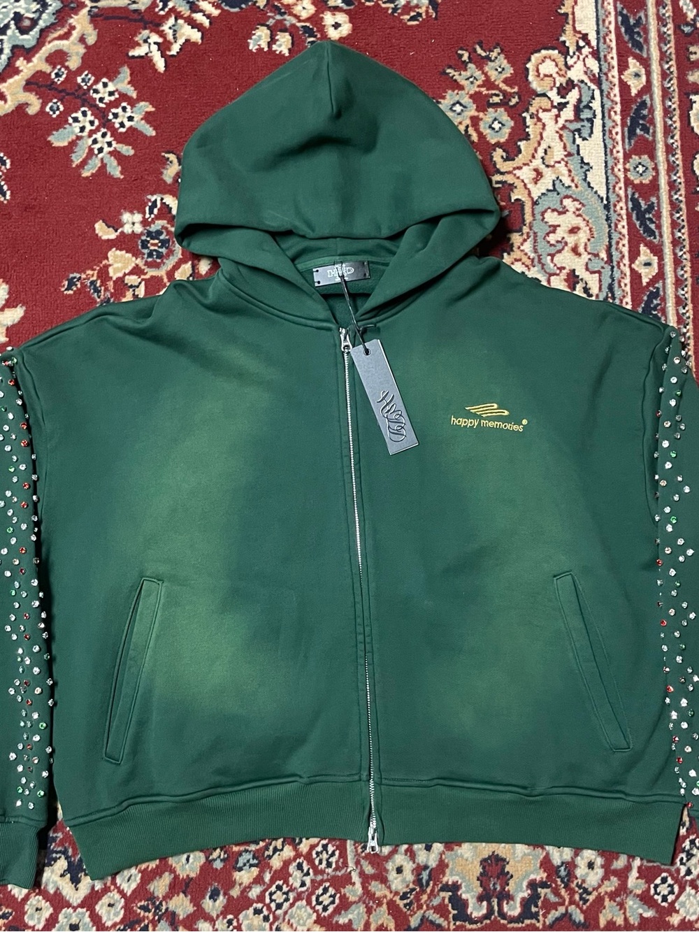HMDD Green Bean Crystal Zip Up